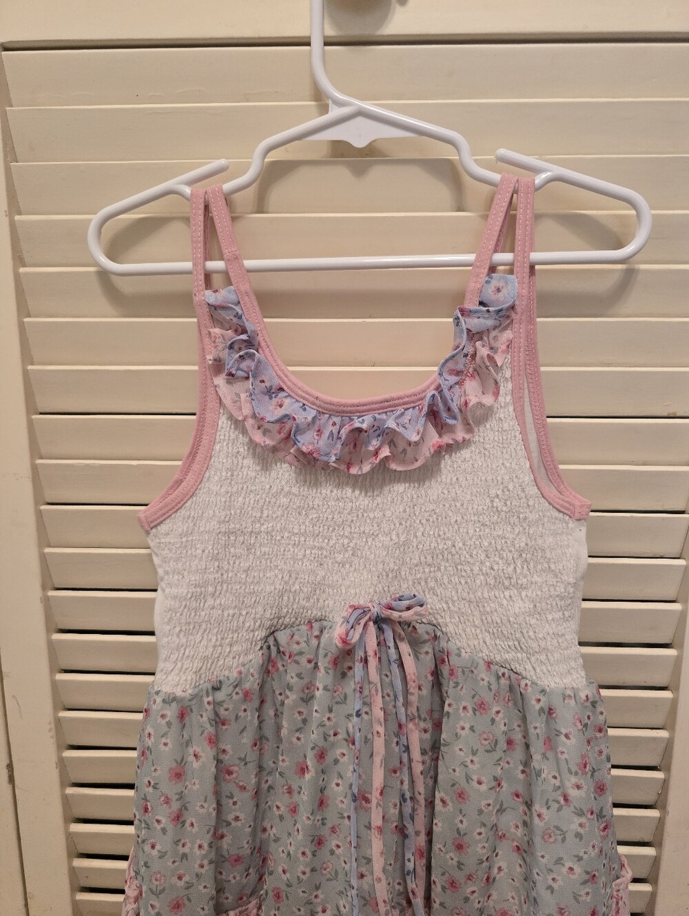 Girls Frilly Layered Dress - Picture 3 of 5
